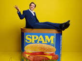 Director Josh Rhodes reclining on Spam.